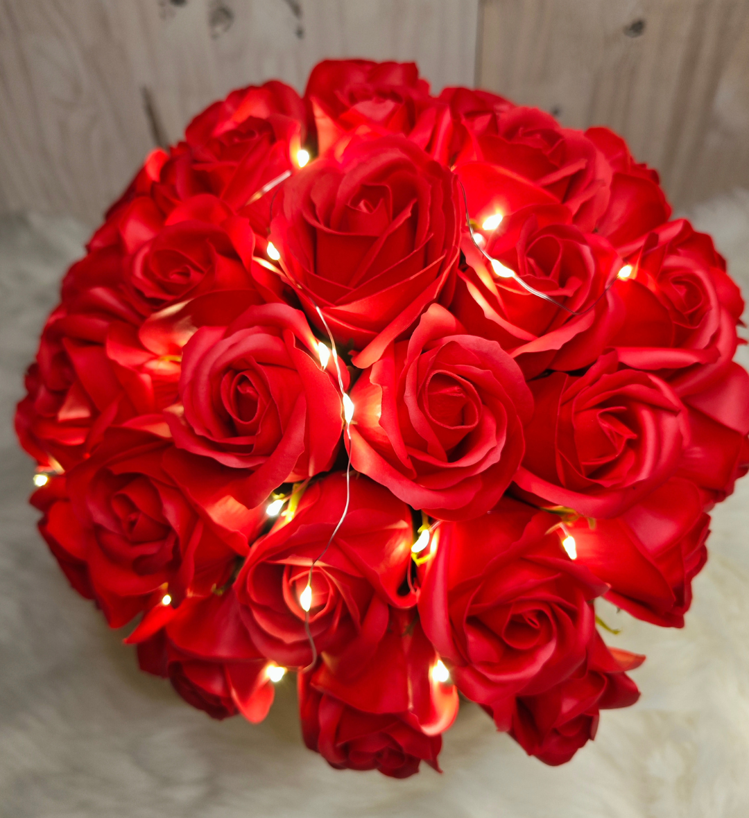 Flowerbox de Roses Lumineuse