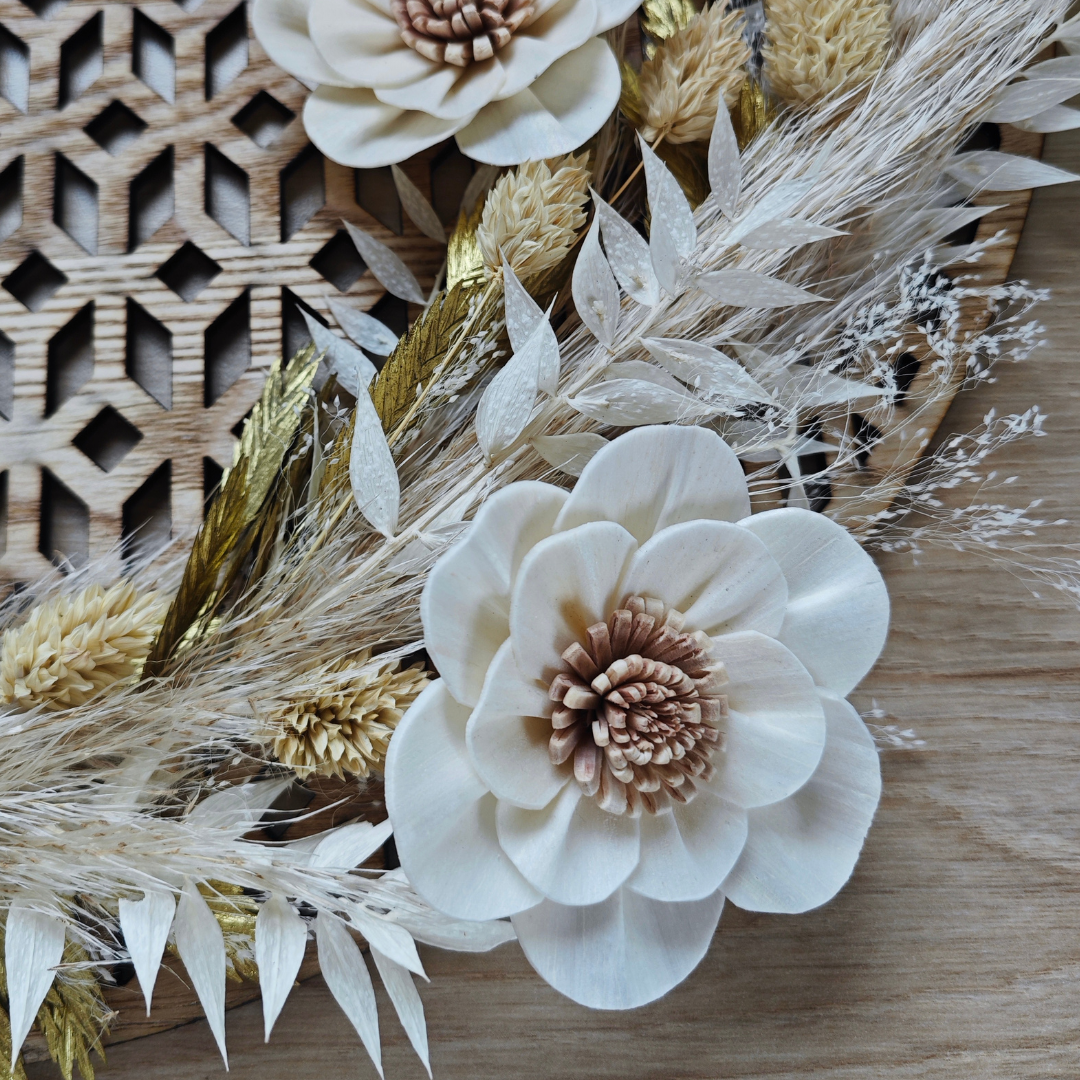 Fleur en bois (lot de 5) - Flora