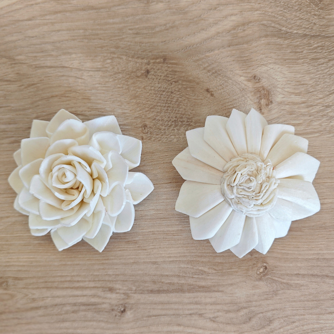 Fleur en bois (Lot de 5) - Cléa