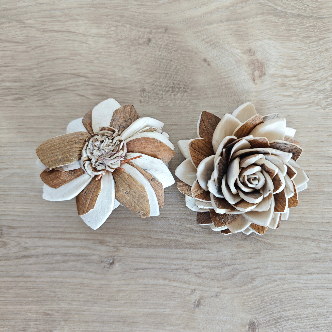 Fleur en bois (Lot de 5) - Déna
