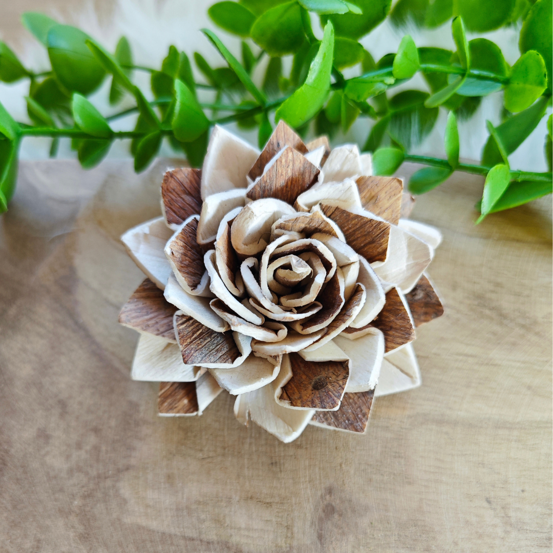 Fleur en bois (Lot de 5) - Eléna