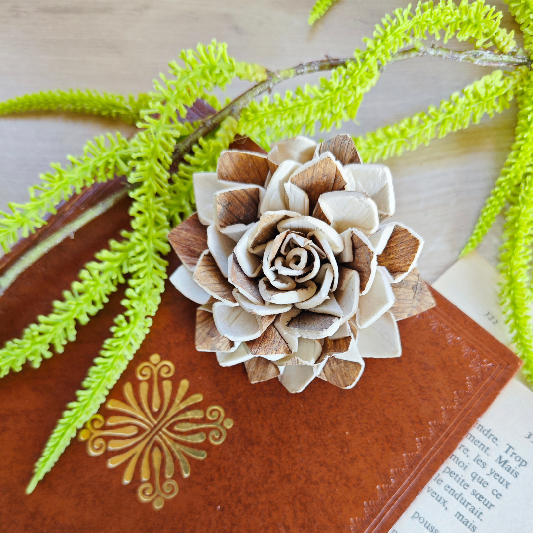 Fleur en bois (Lot de 5) - Eléna