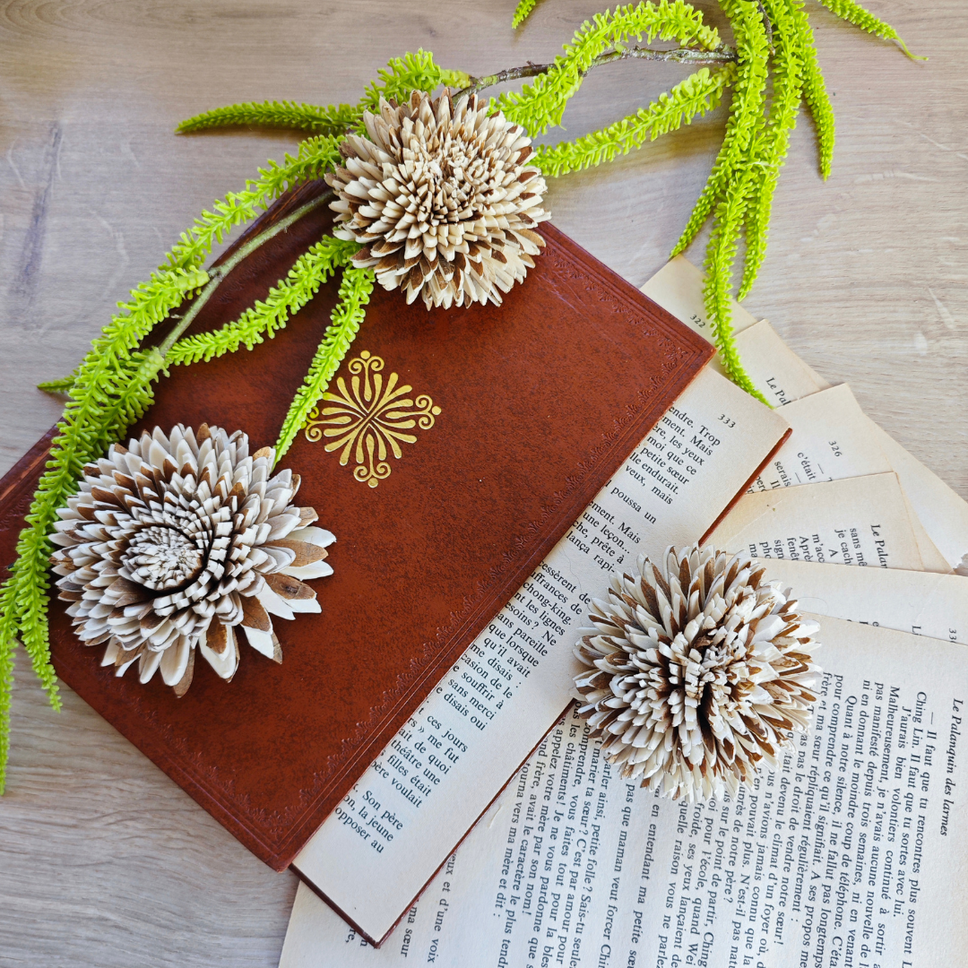 Fleur en bois (Lot de 5) - Lilie