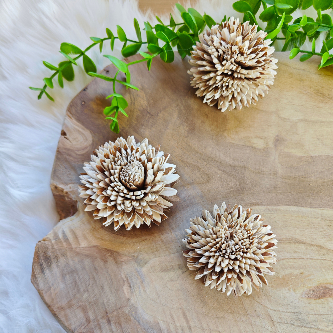 Fleur en bois (Lot de 5) - Lilie