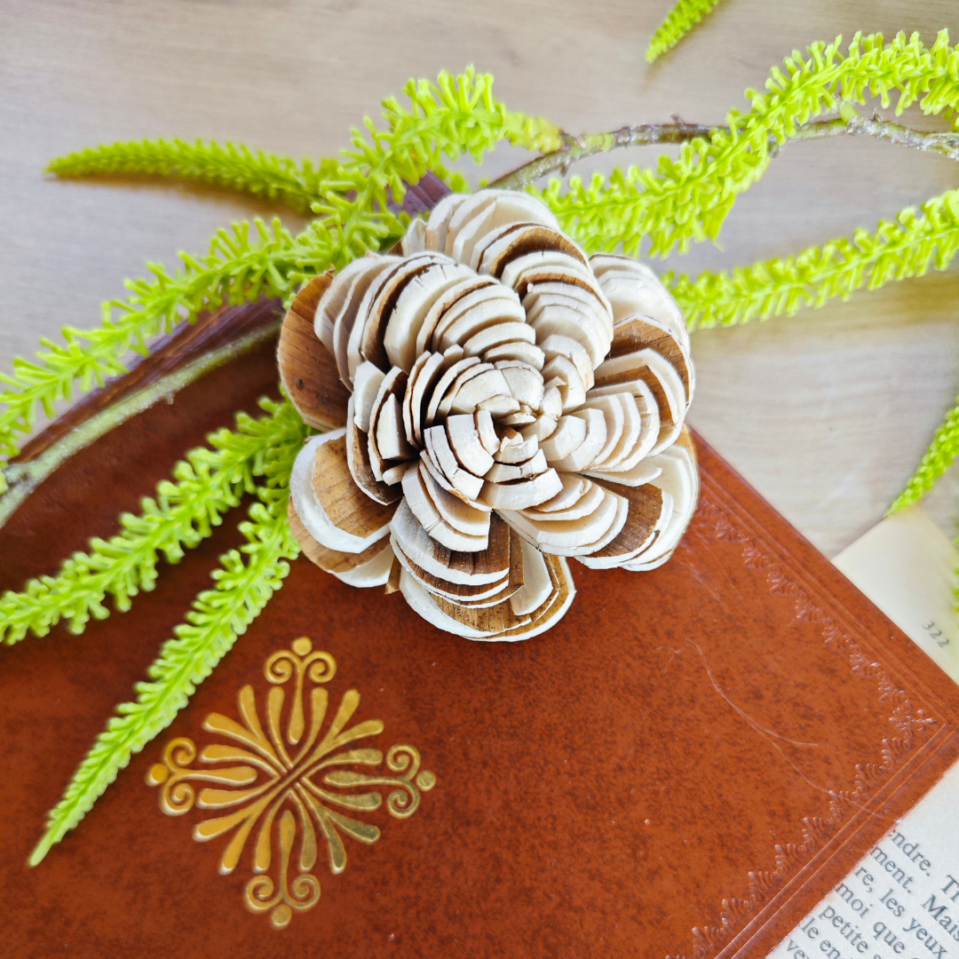 Fleur en bois (Lot de 5) - Jeanne