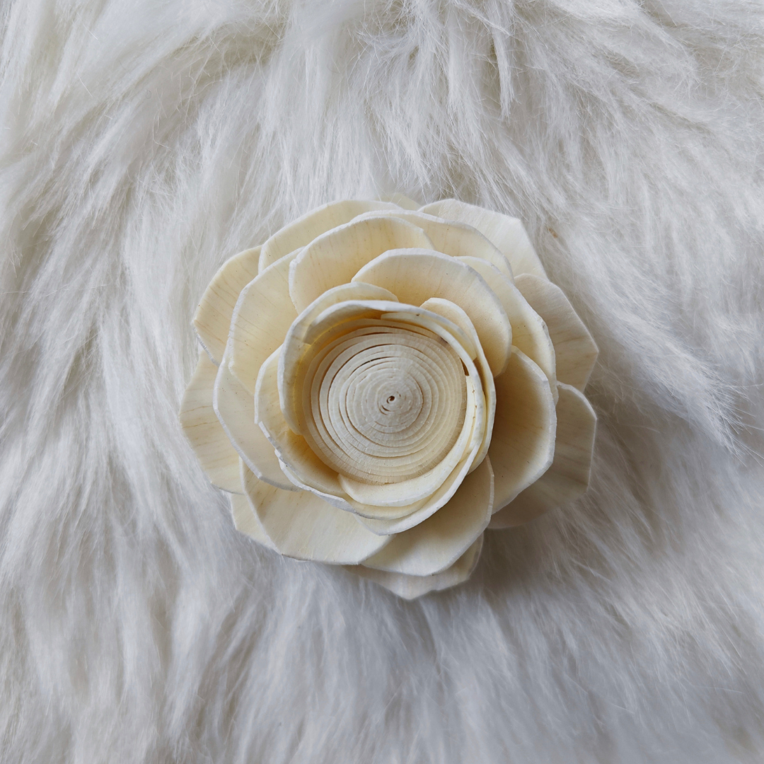 Fleur en bois (Lot de 5)- Lotie