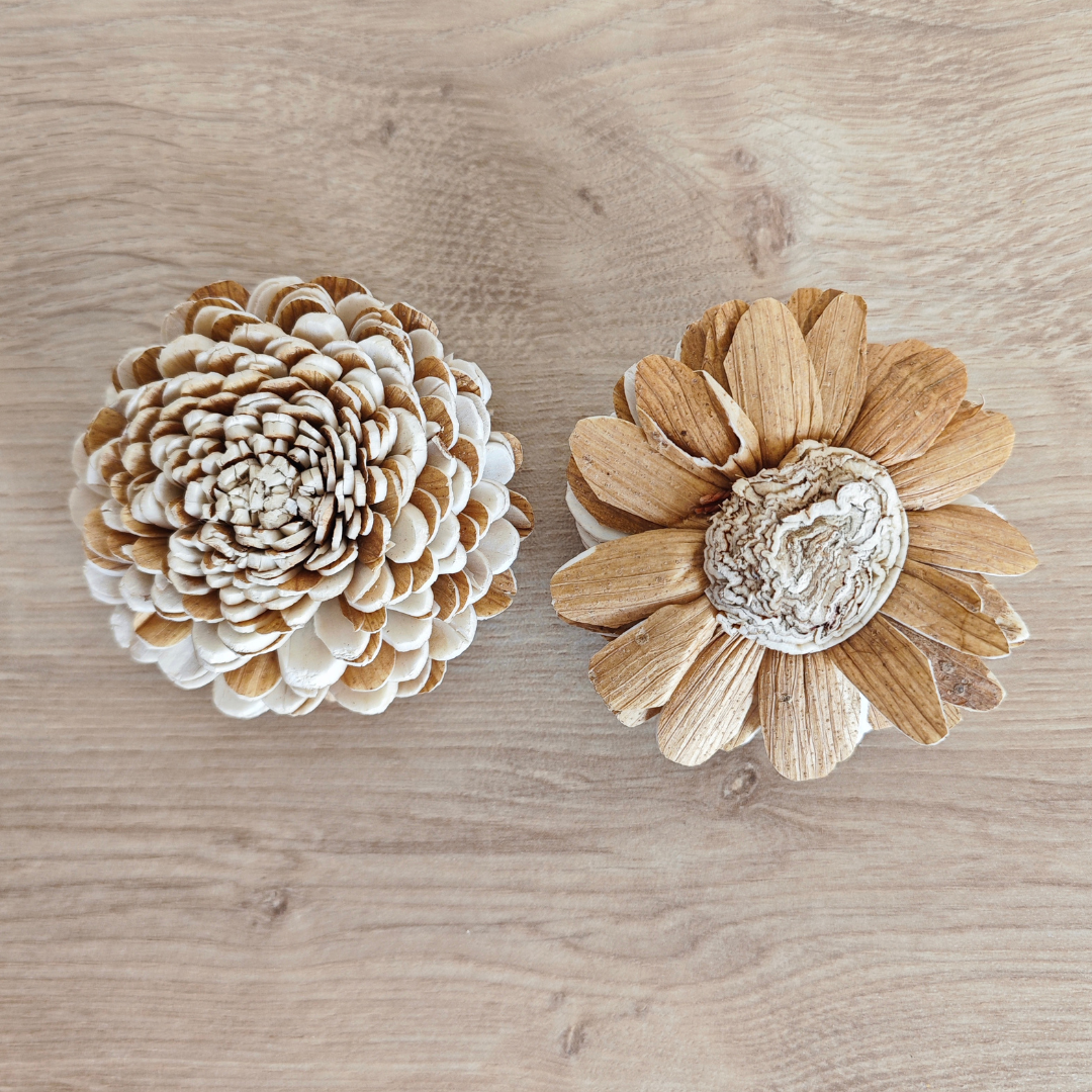 Fleur en bois (Lot de 5) - Maria