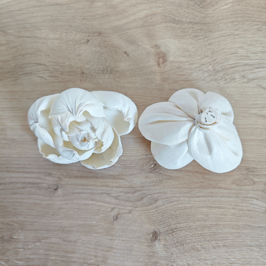 Fleur en bois (lot de 5) - Piv