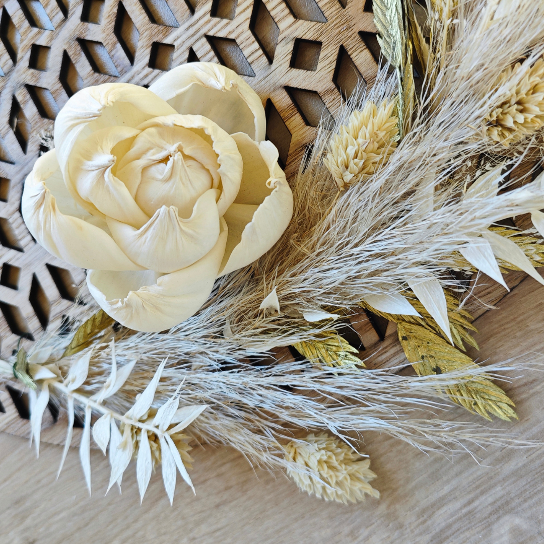 Fleur en bois (lot de 5) - Piv