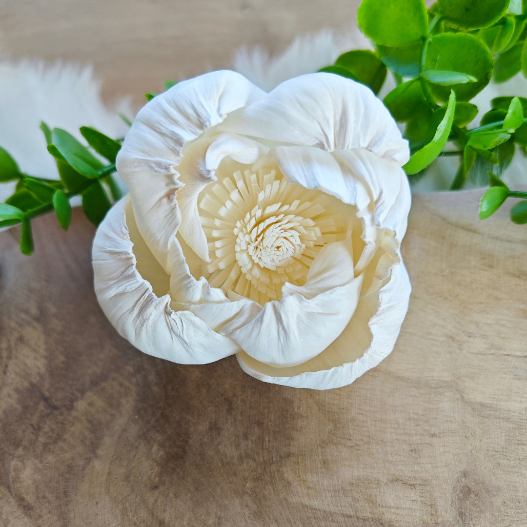 Fleur en bois (lot de 5) - Piv