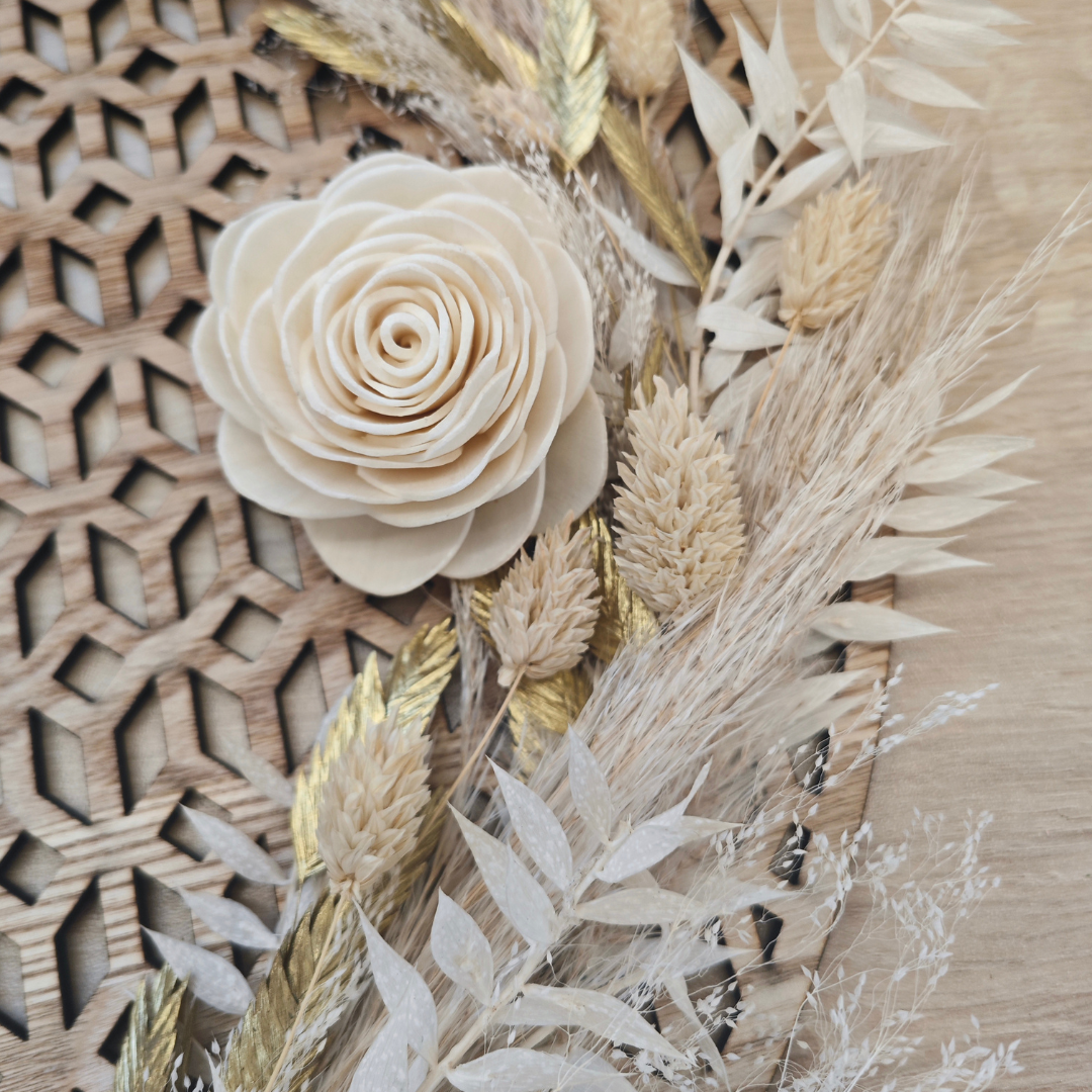 Fleur en bois (Lot de 5)- Valentina