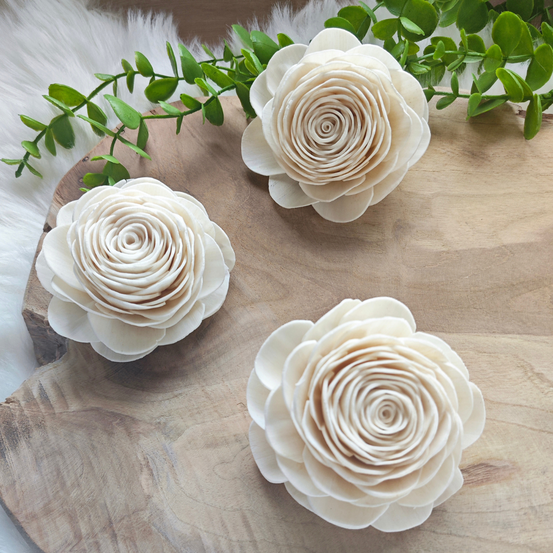 Fleur en bois (Lot de 5)- Valentina