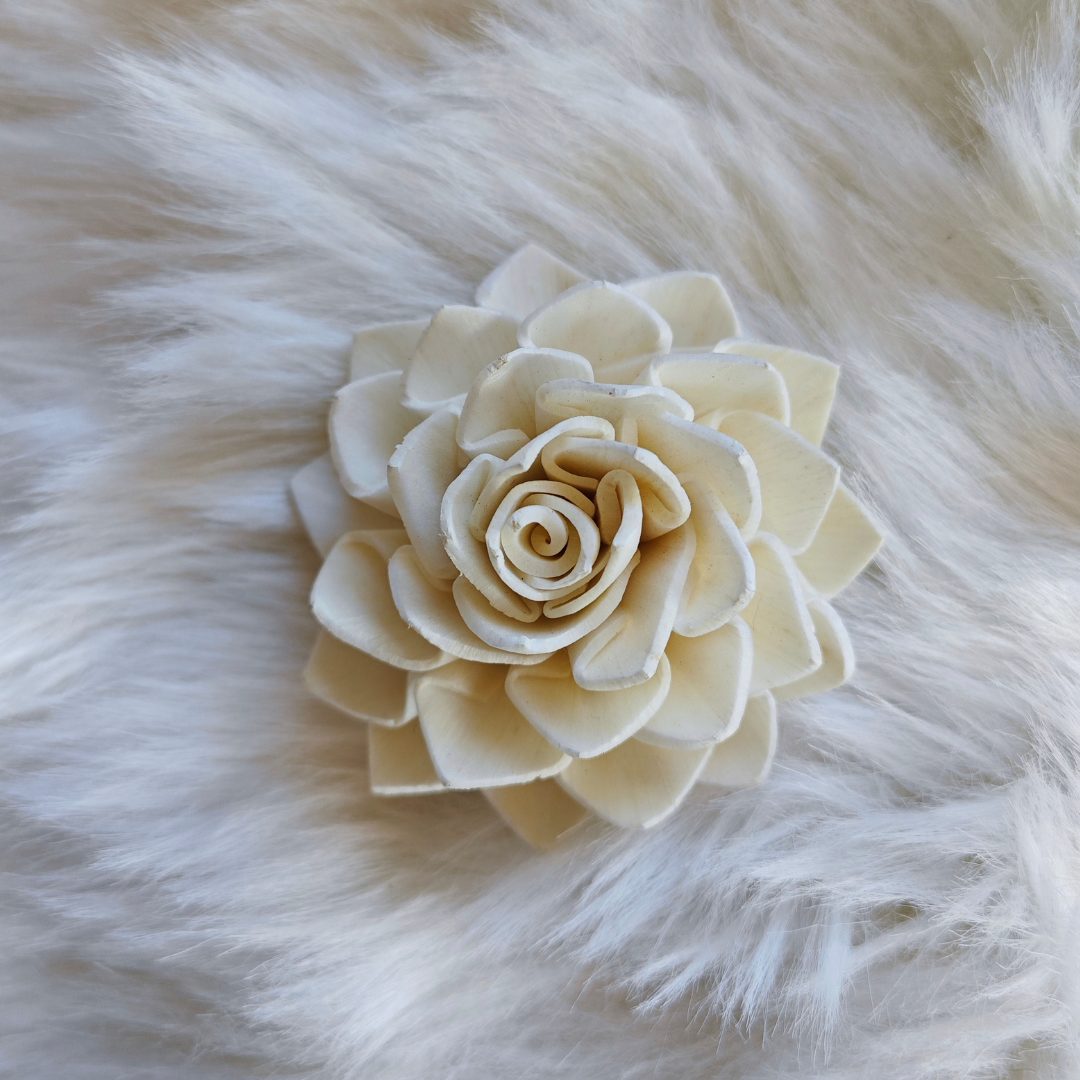 Fleur en bois (Lot de 5)  - Cléa