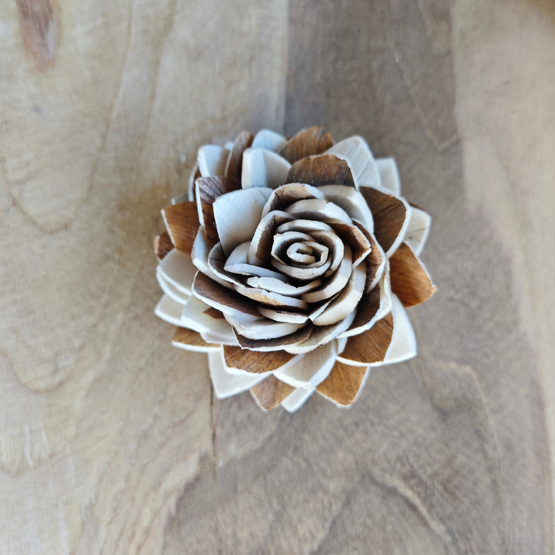 Fleur en bois (Lot de 5)  - Déna