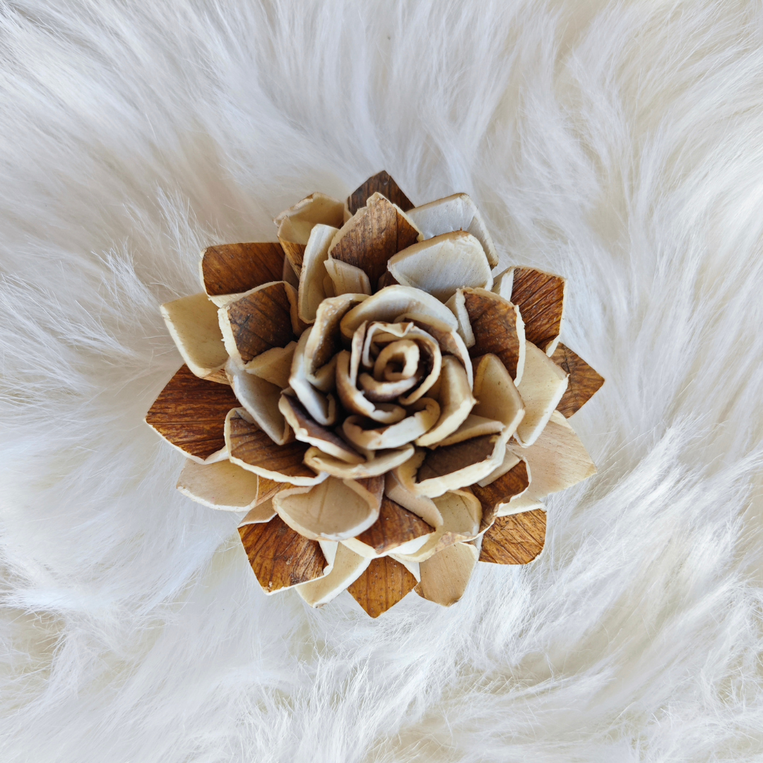 Fleur en bois (Lot de 5) - Eléna