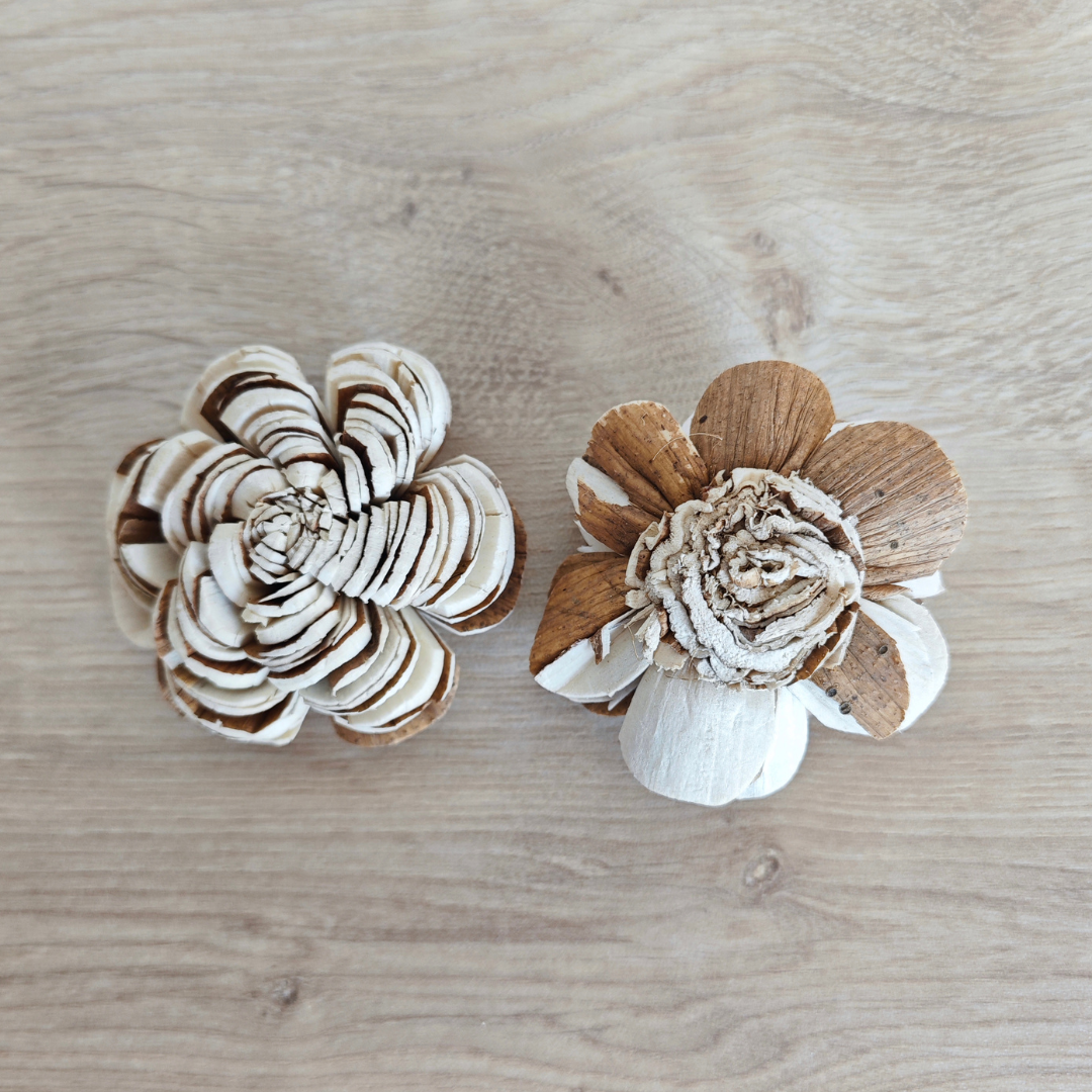 Fleur en bois (Lot de 5) - Jeanne