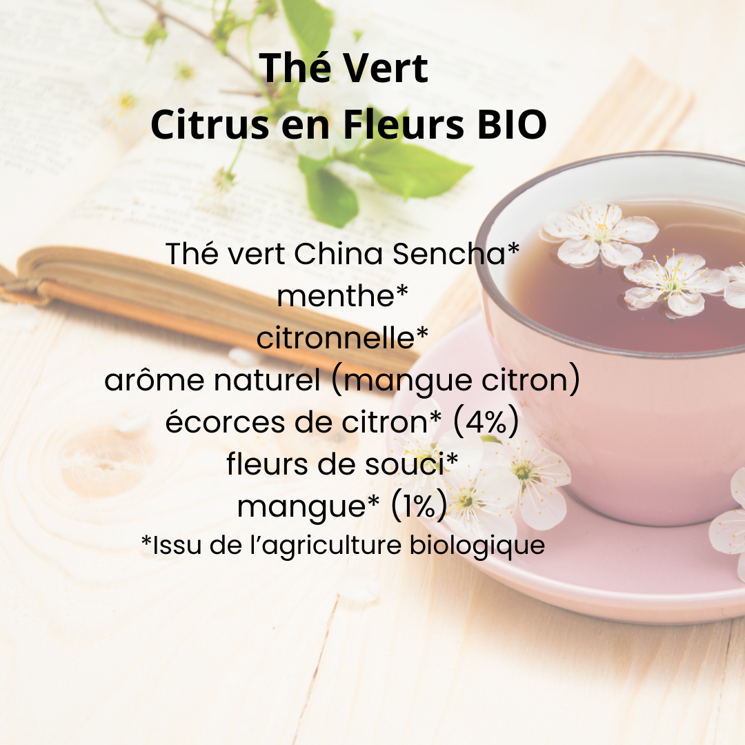 Thé Vert Citrus en Fleurs BIO