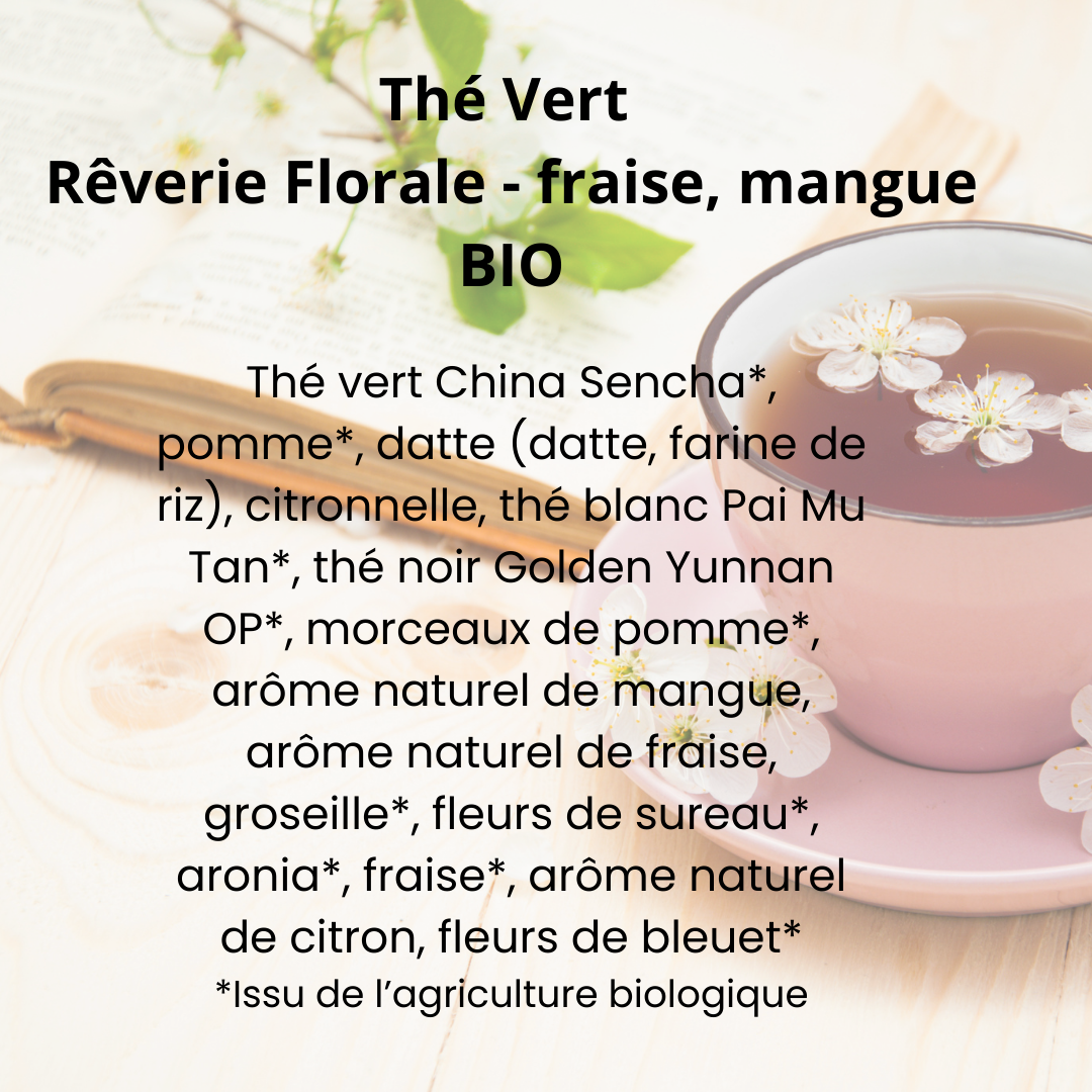Thé vert Éclat Floral - Booster d’éclat naturel - rose, grenade & menthe
